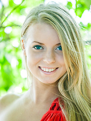 Stella Lane sensually poses outdoors baring her delectable body.