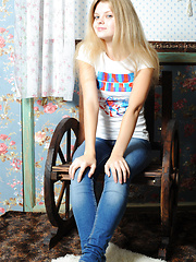 Slender teen girlfriend make the day brighter with her bewildering outlook. Slim, doll like, beautiful, perfect.