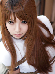 Dimdim Asian in long socks and sports outfit has hands tied