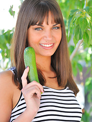 Cory pulls her labia