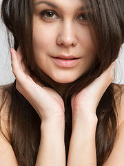 Haleen plays around in nothing but her high socks